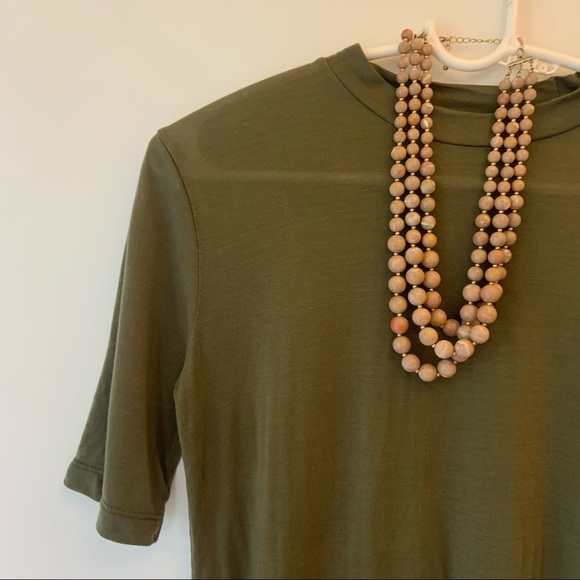 J. Crew Olive Mock-neck Top - Picture 5 of 7